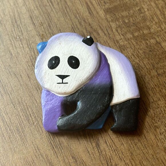 Vintage Panda Bear Brooch Pin! - Picture 6 of 6